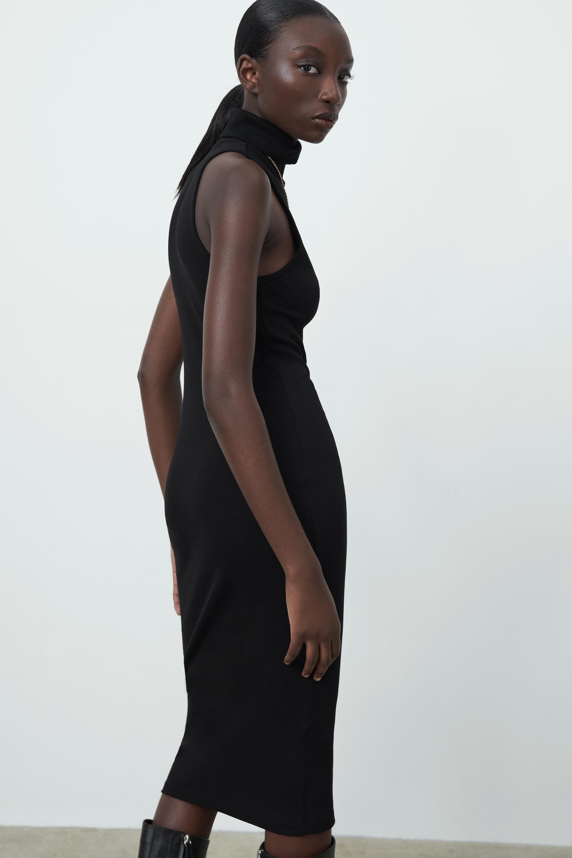 High neck dress trf zara Clearance