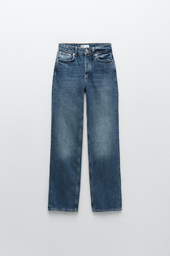 Straight full length jeans zara clearance