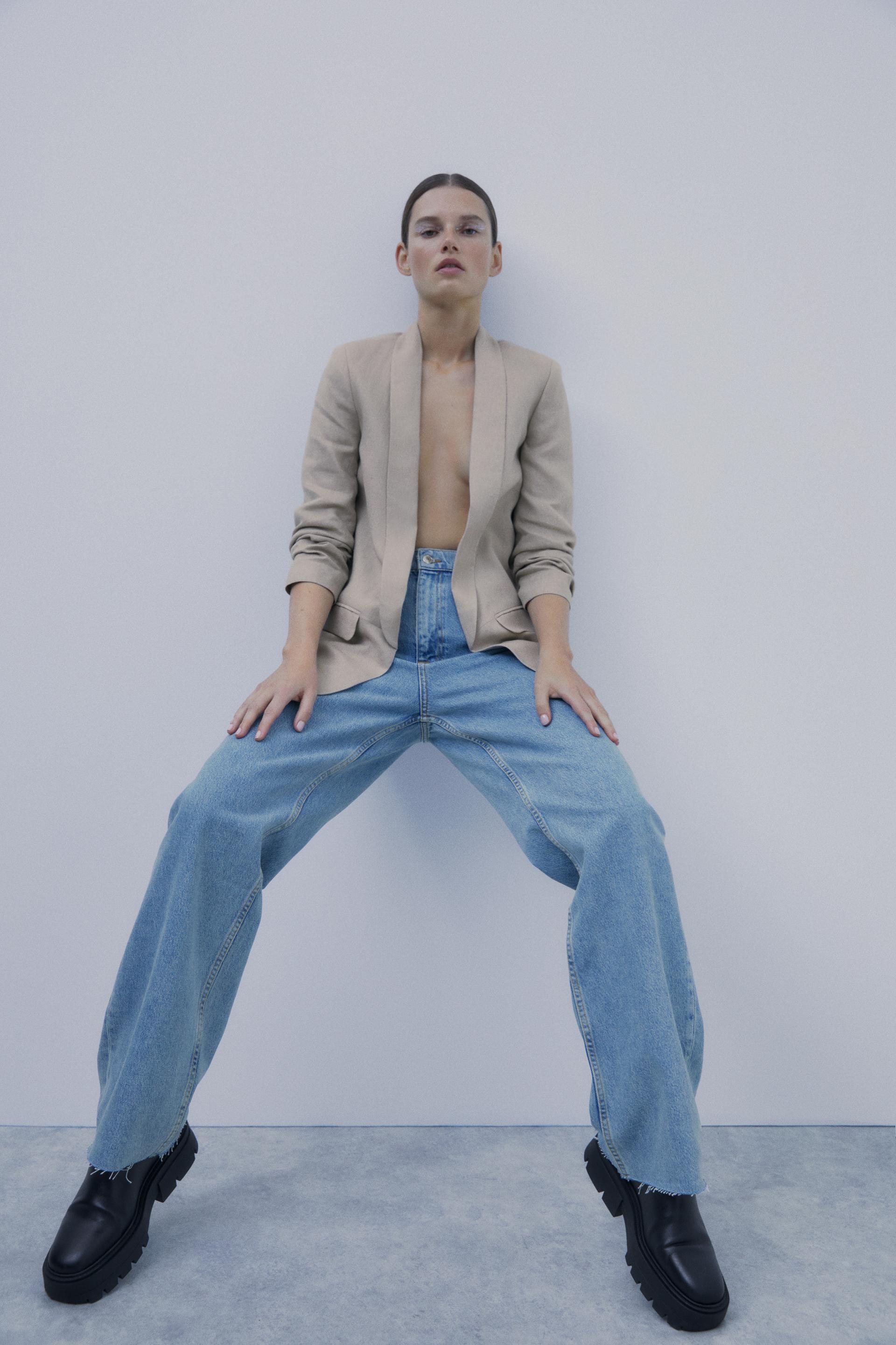 Premium 90s full length serenity blue jeans Clearance