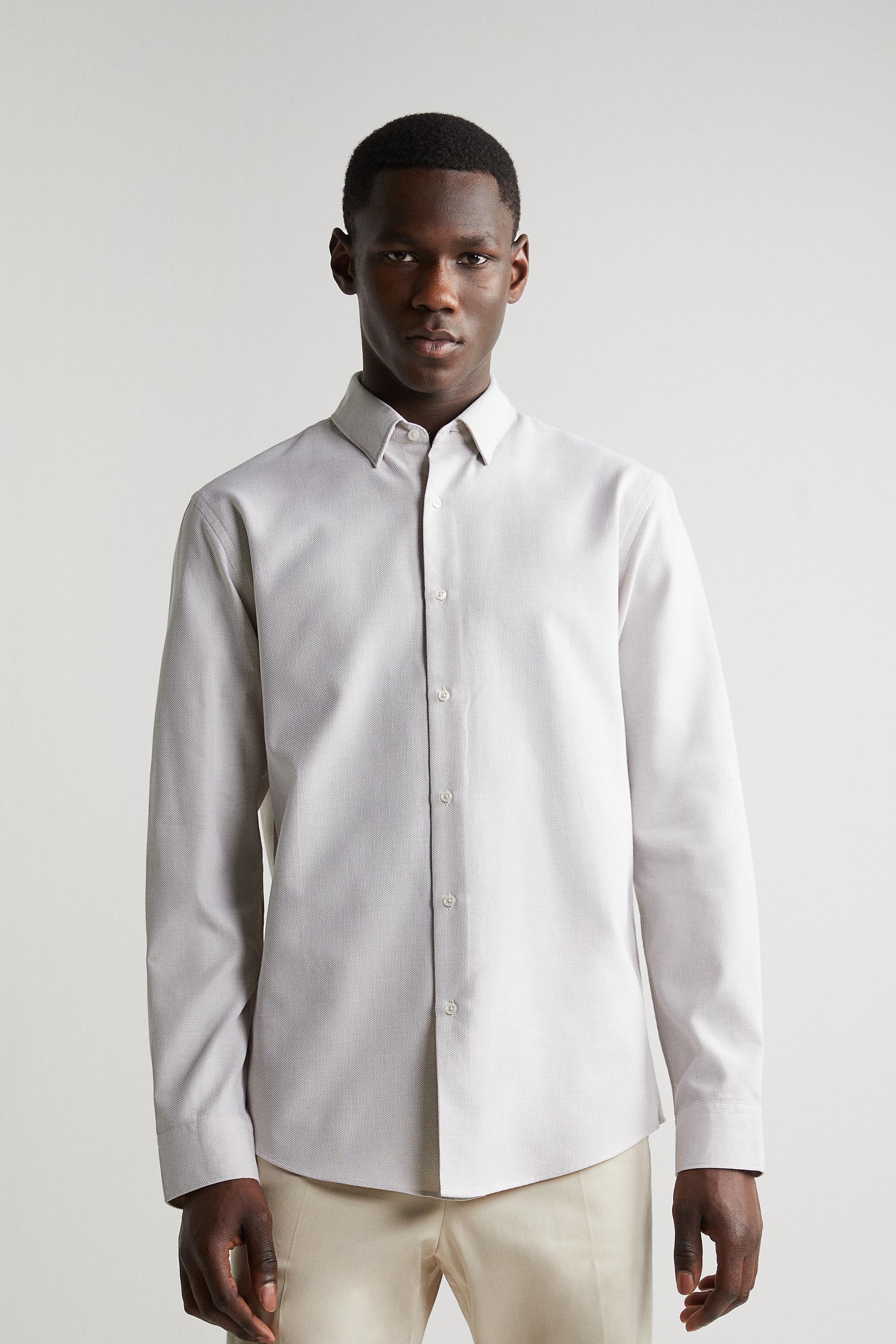 zara mens grandad collar shirt