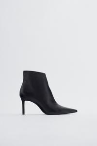 zara blue collection leather boots