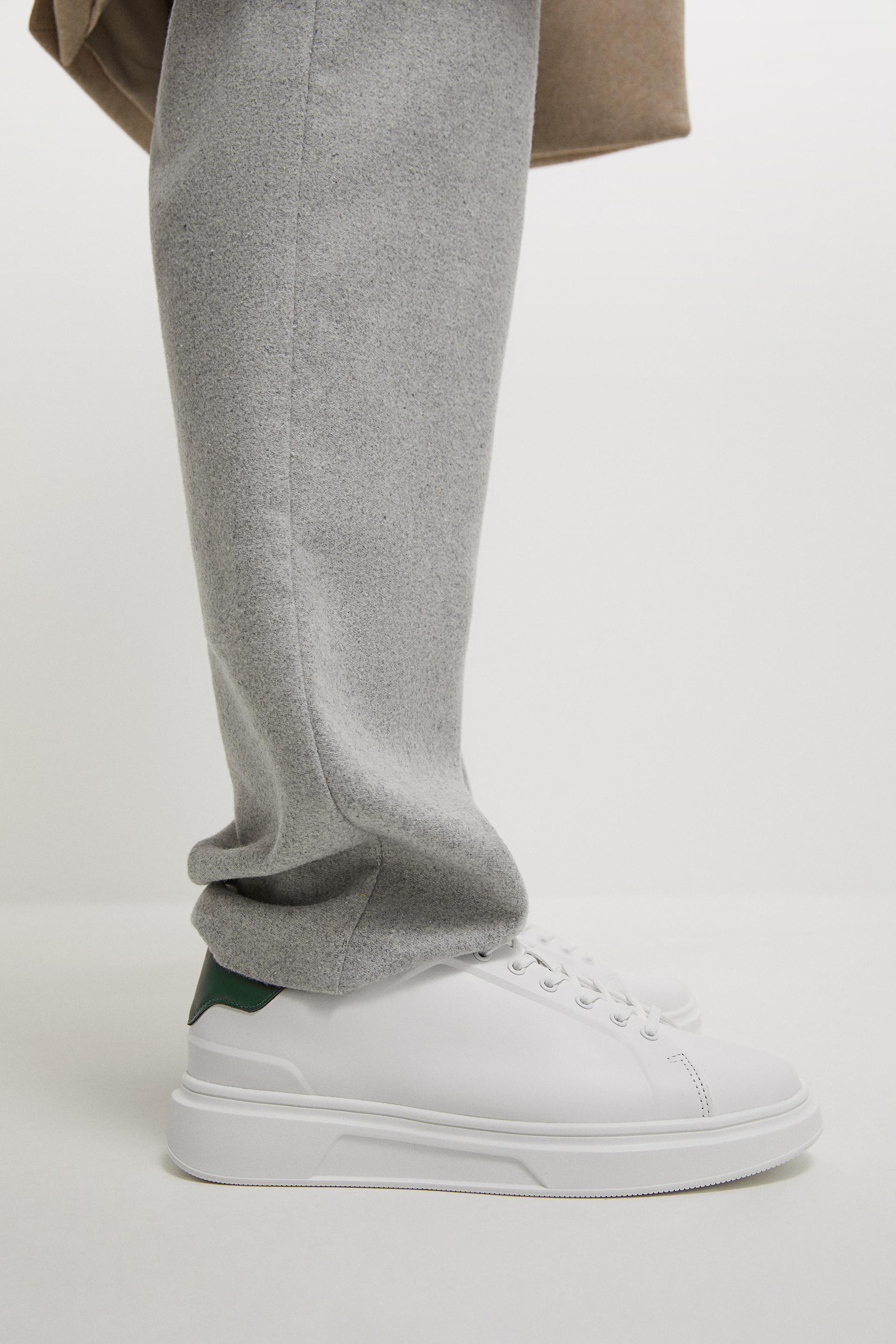 Zara CONTRAST SNEAKERS WITH TEXTURED SOLE - 121364544-202-