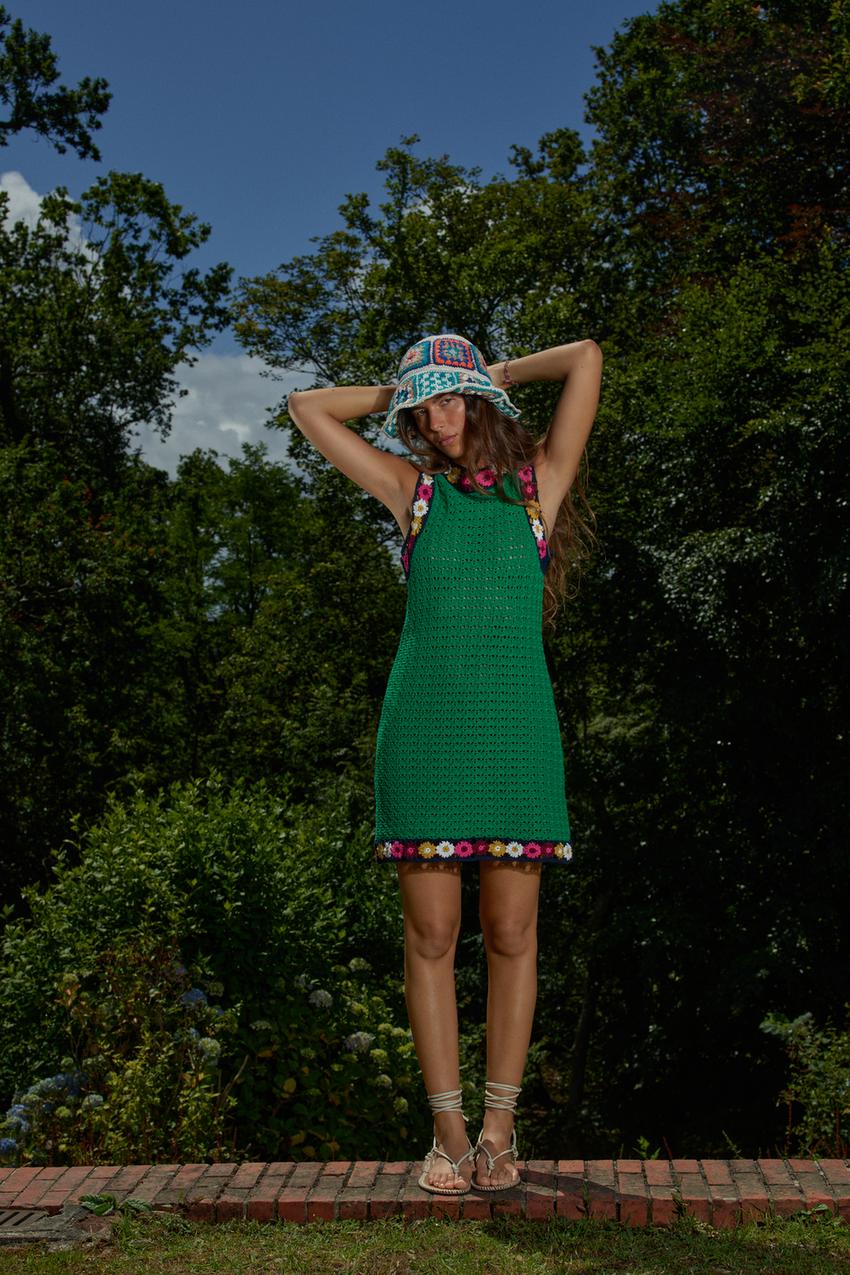 Zara limited edition green dress Clearance