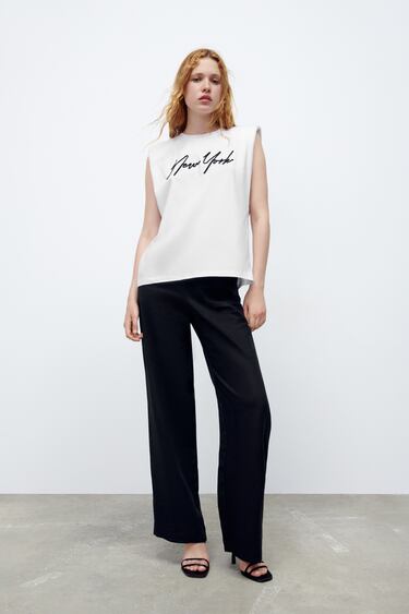 Image 0 of SHOULDER PAD TOP from Zara