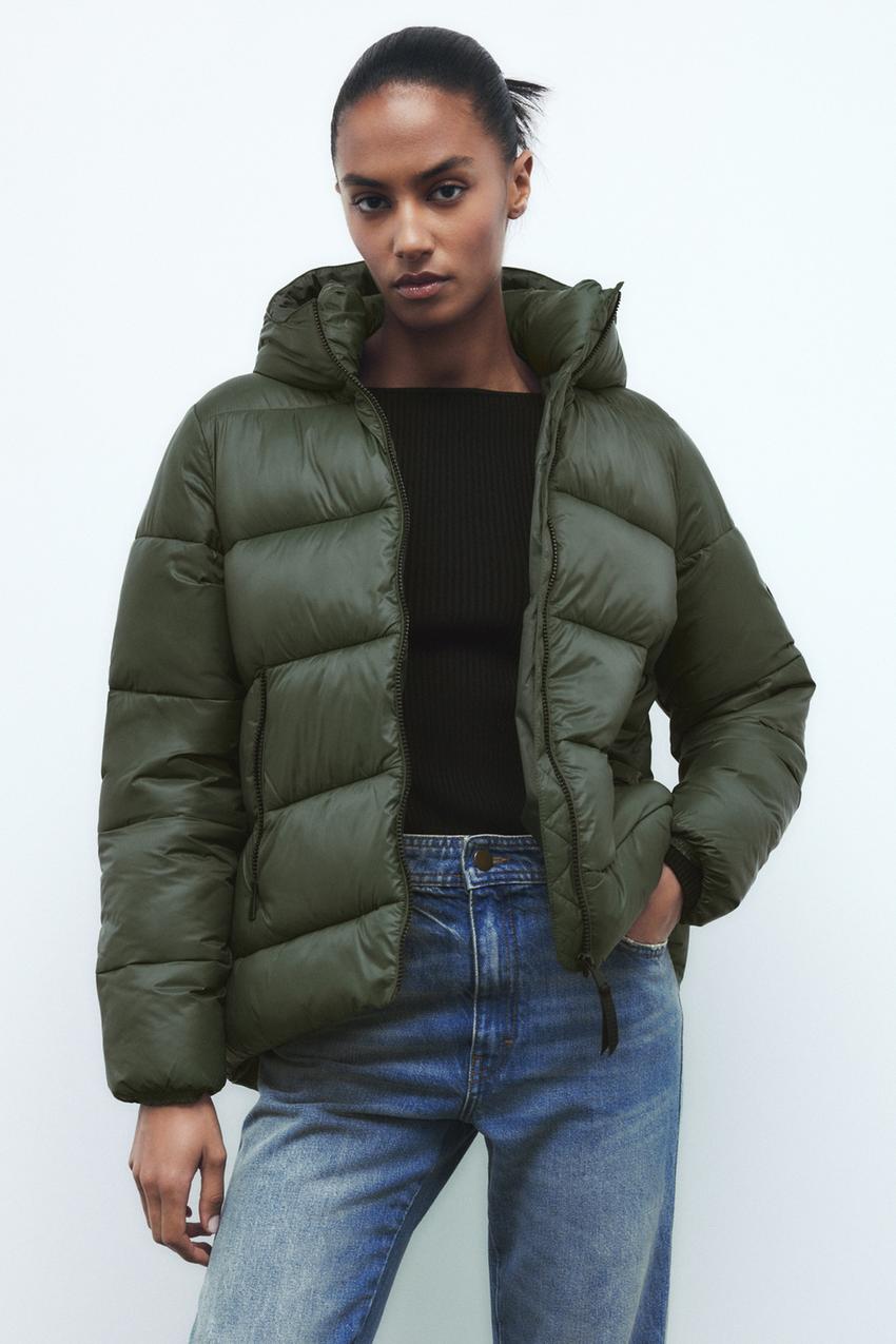 Olive green zara jacket Clearance