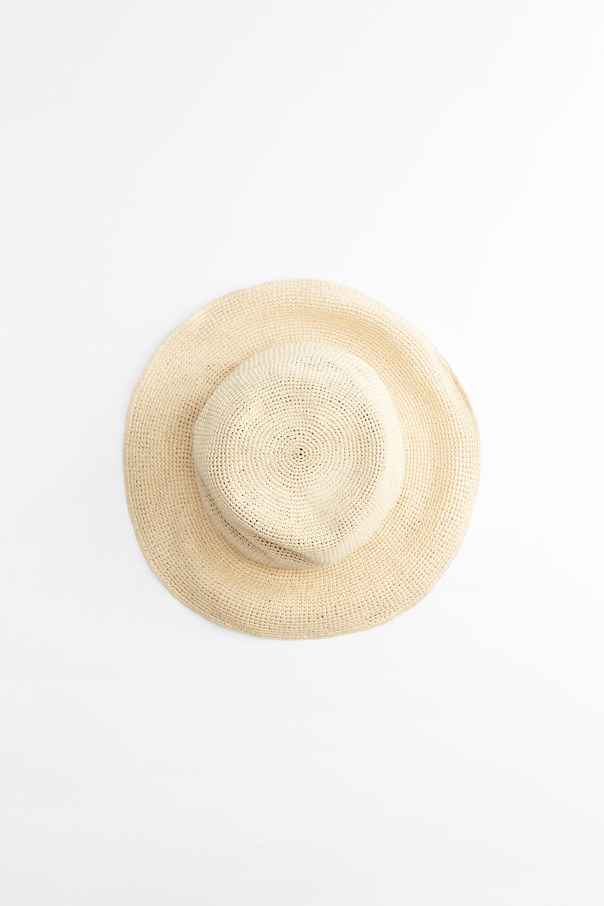 CROCHET-EFFECT HAT - Oyster White | ZARA Turkey