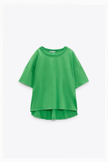 Image 0 of OVERSIZE COTTON T-SHIRT from Zara