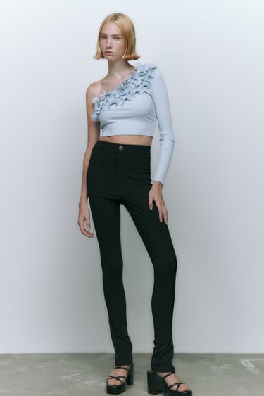 Image 0 of ASYMMETRIC MATCHING TOP from Zara