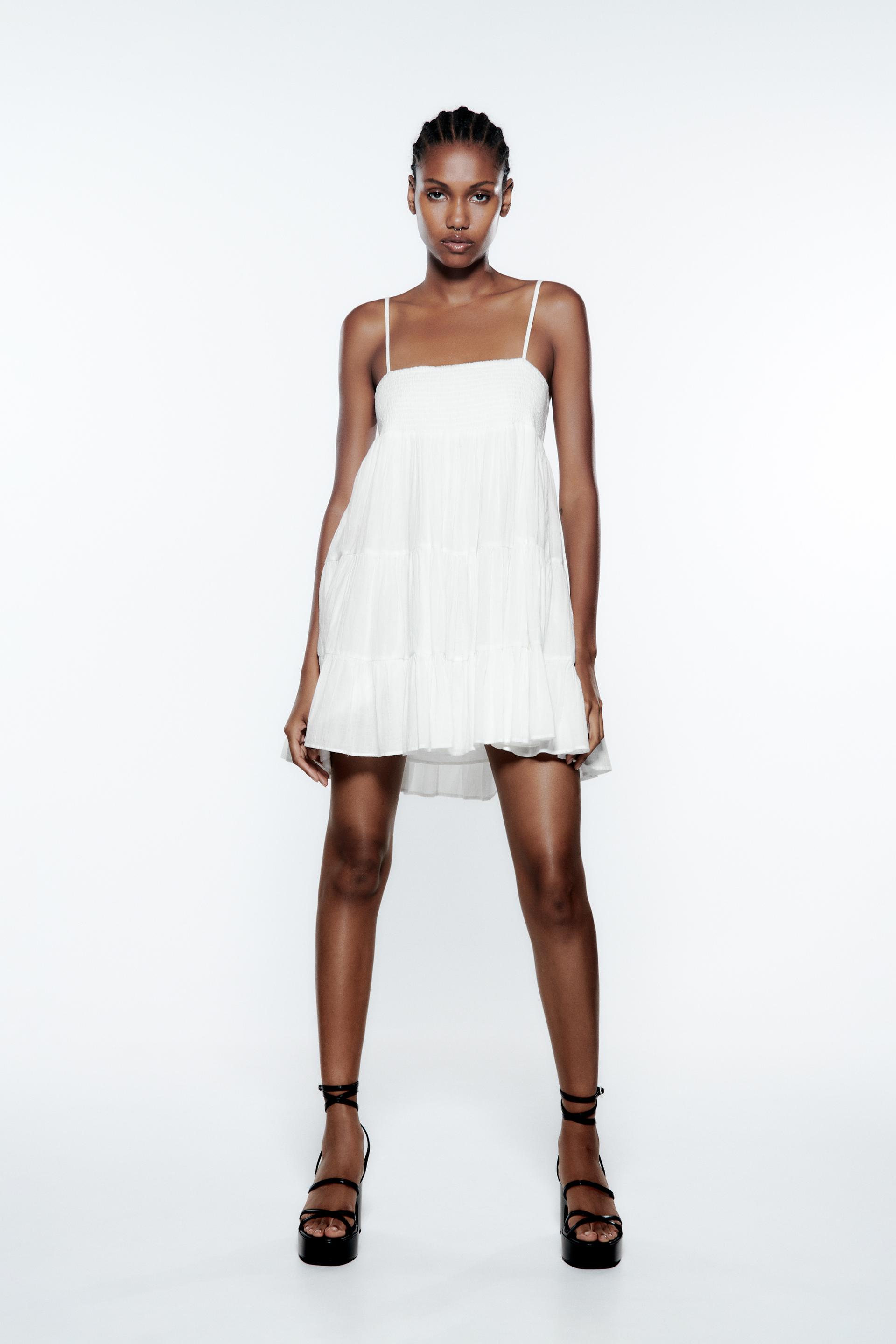 Short white dress zara Clearance