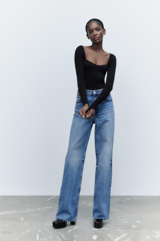 Long sleeve bodysuit zara Clearance