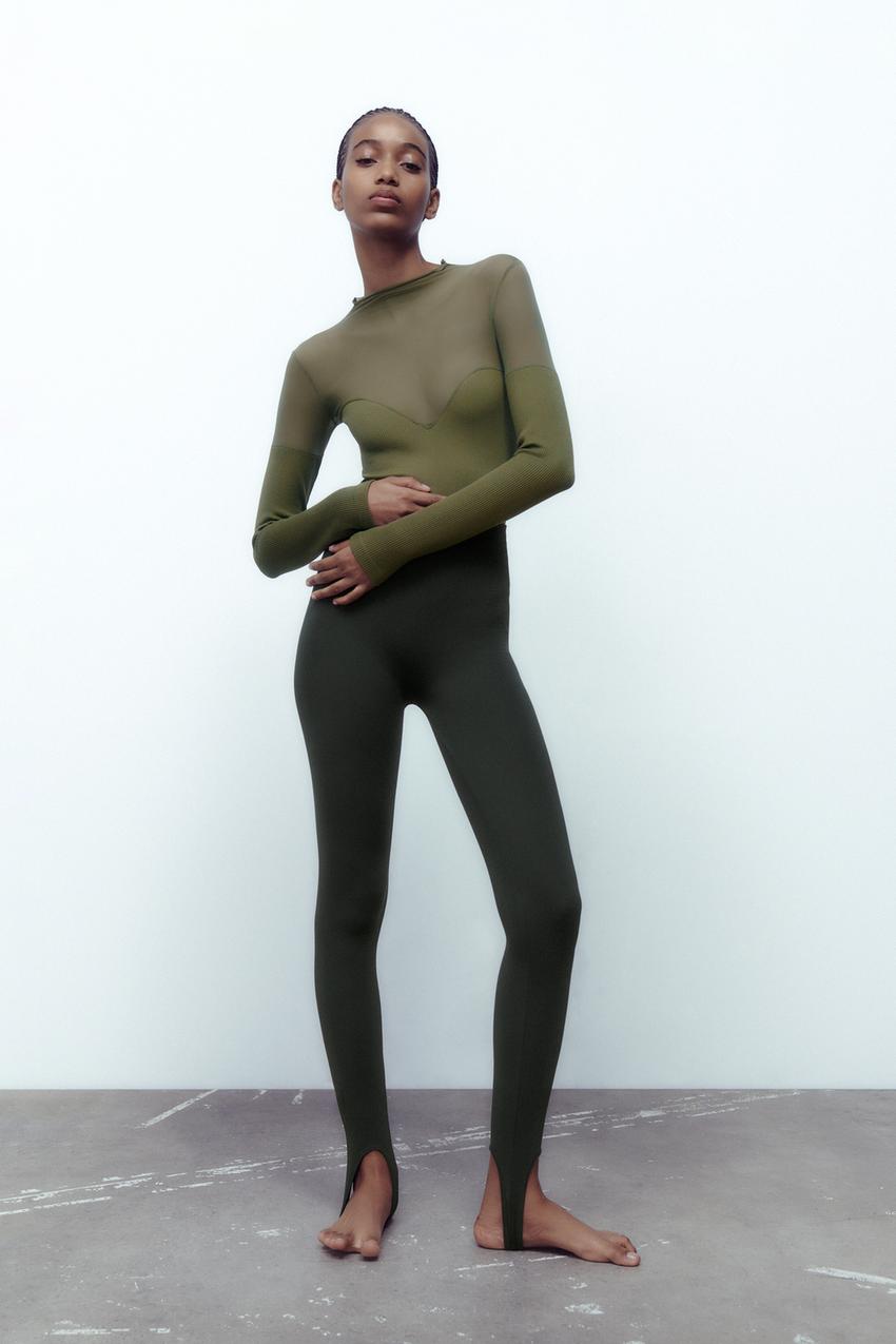 Zara bodysuit khaki Clearance