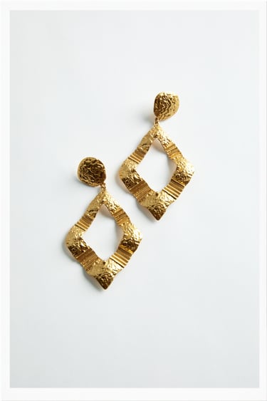 Image 0 of DIAMOND-SHAPED EARRINGS from Zara