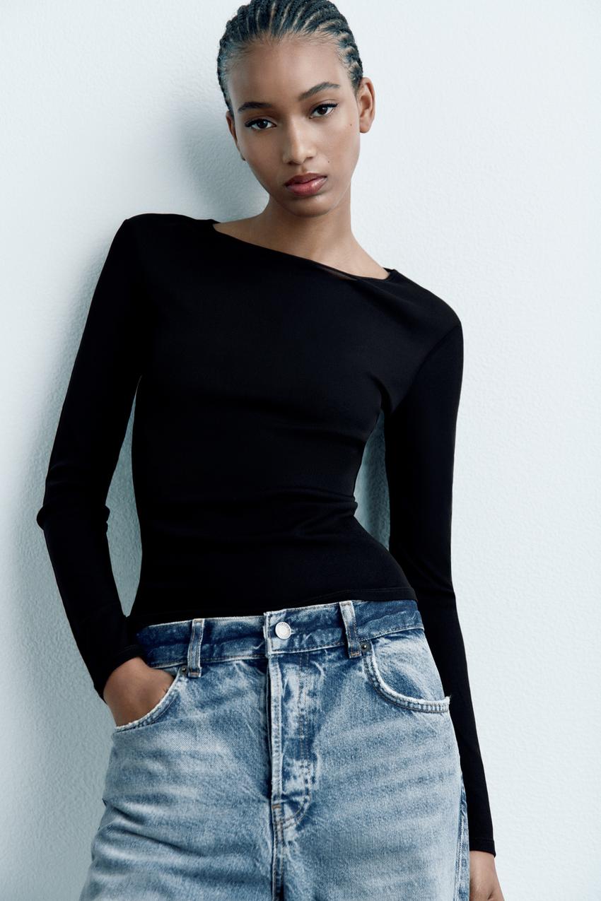 Zara sleeves top Clearance