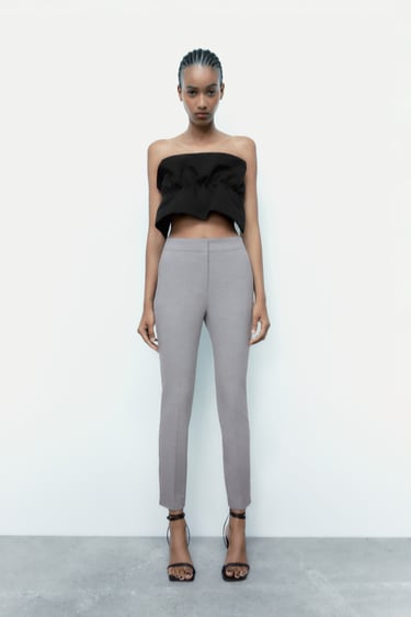 Image 0 of JOGGER WAIST TROUSERS from Zara
