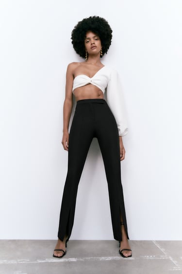 Image 0 of FLARED TROUSERS WITH VENTS from Zara