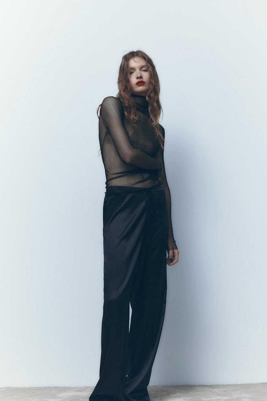 Zara silk t shirt Clearance