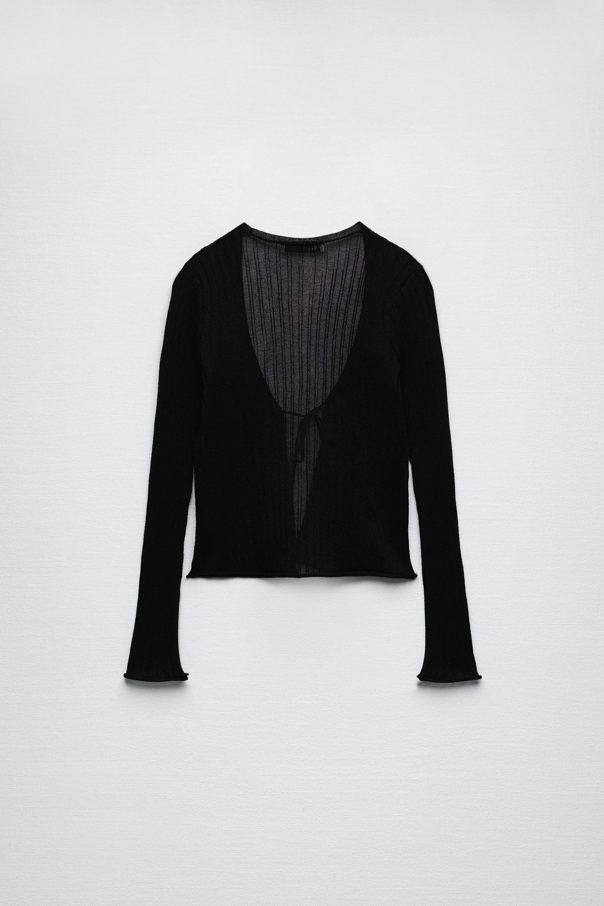 Cardigan negro zara