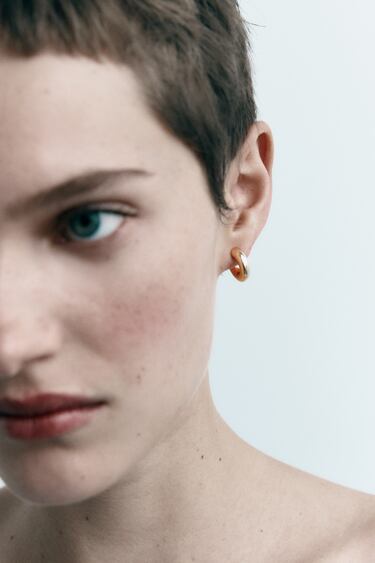 Image 0 of PACK OF COLORED HOOP EARRINGS from Zara