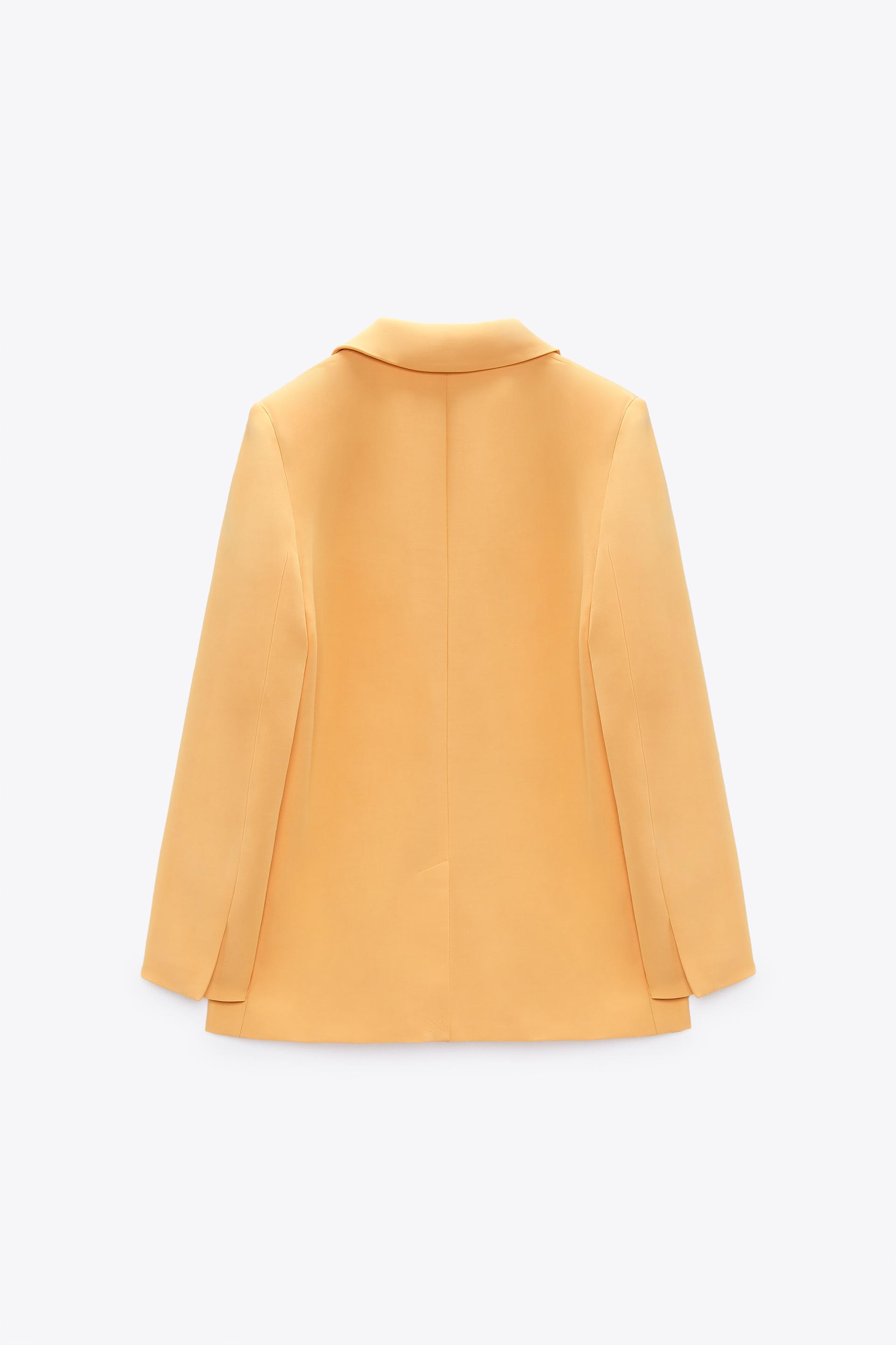 Blazer Droit Mandarine Zara Canada Blazer Droit Mandarine Zara Canada