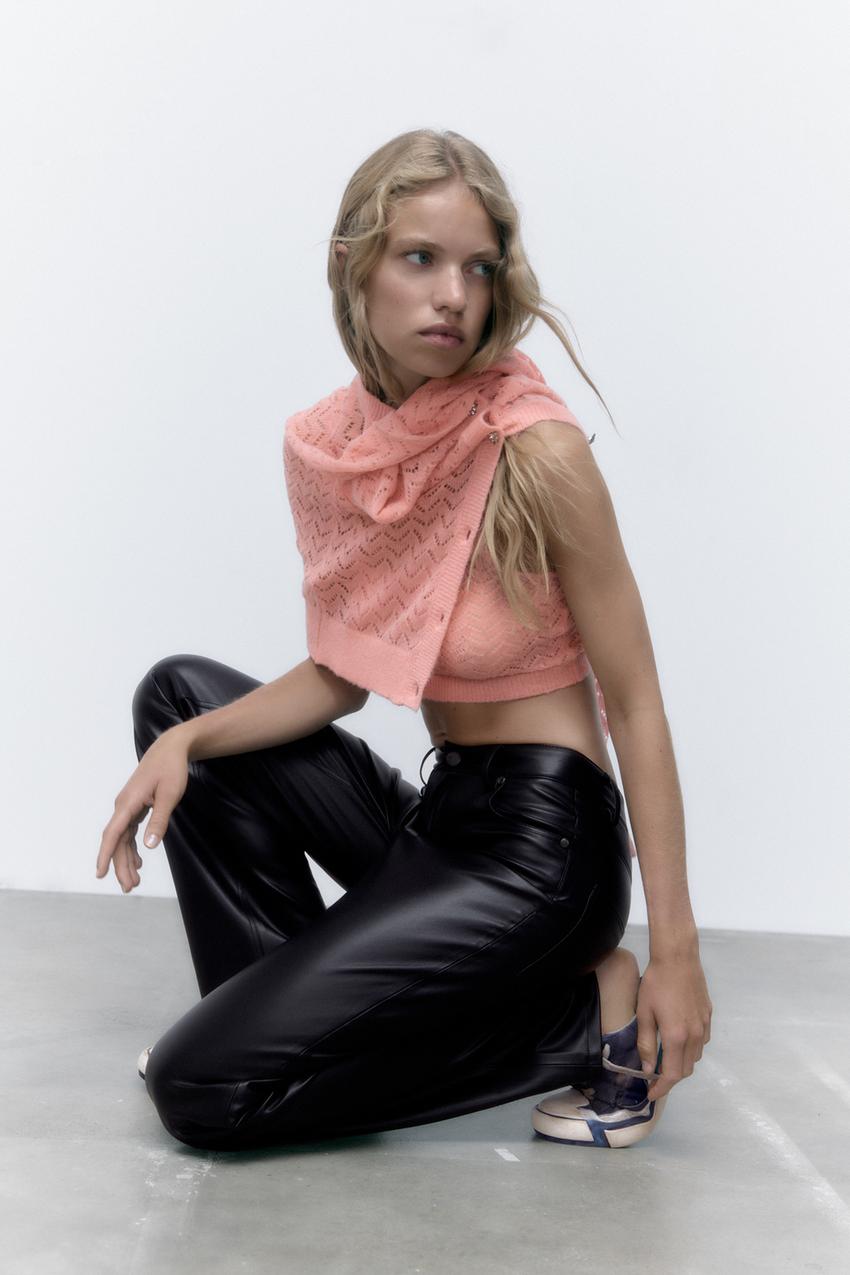 Zara knit cardigan with rhinestone buttons Clearance