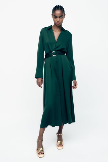 Women's Green Dresses | Explore our New Arrivals | ZARA New Zealand