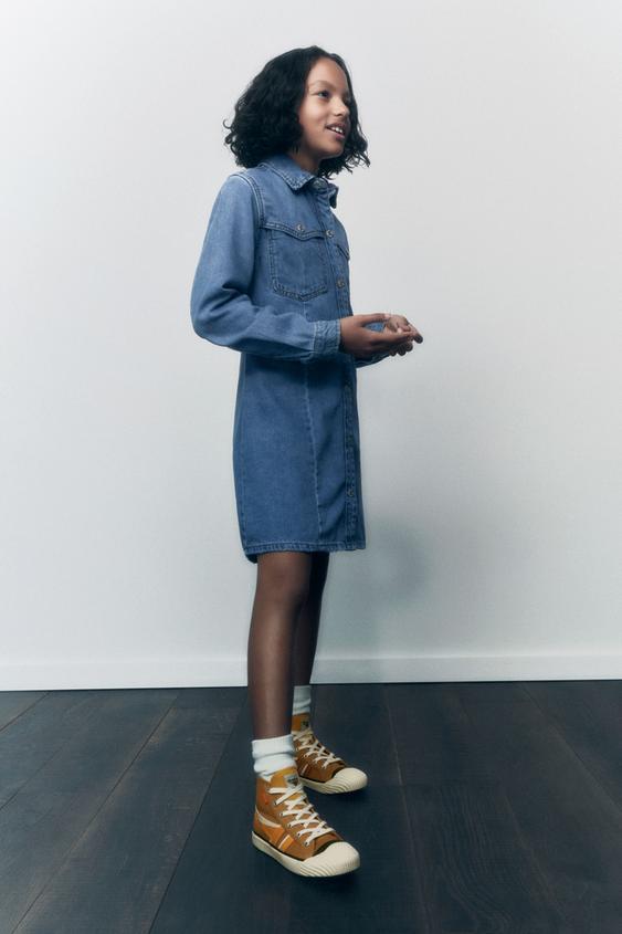 デニムワンピース ブルー Zara Japan 日本 デニムワンピース ブルー Zara Japan 日本