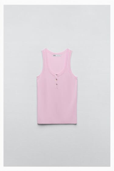 Image 0 of BUTTONED EXTRA FINE KNIT TOP from Zara