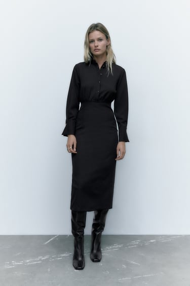 Image 0 of FITTED SHIRT DRESS from Zara
