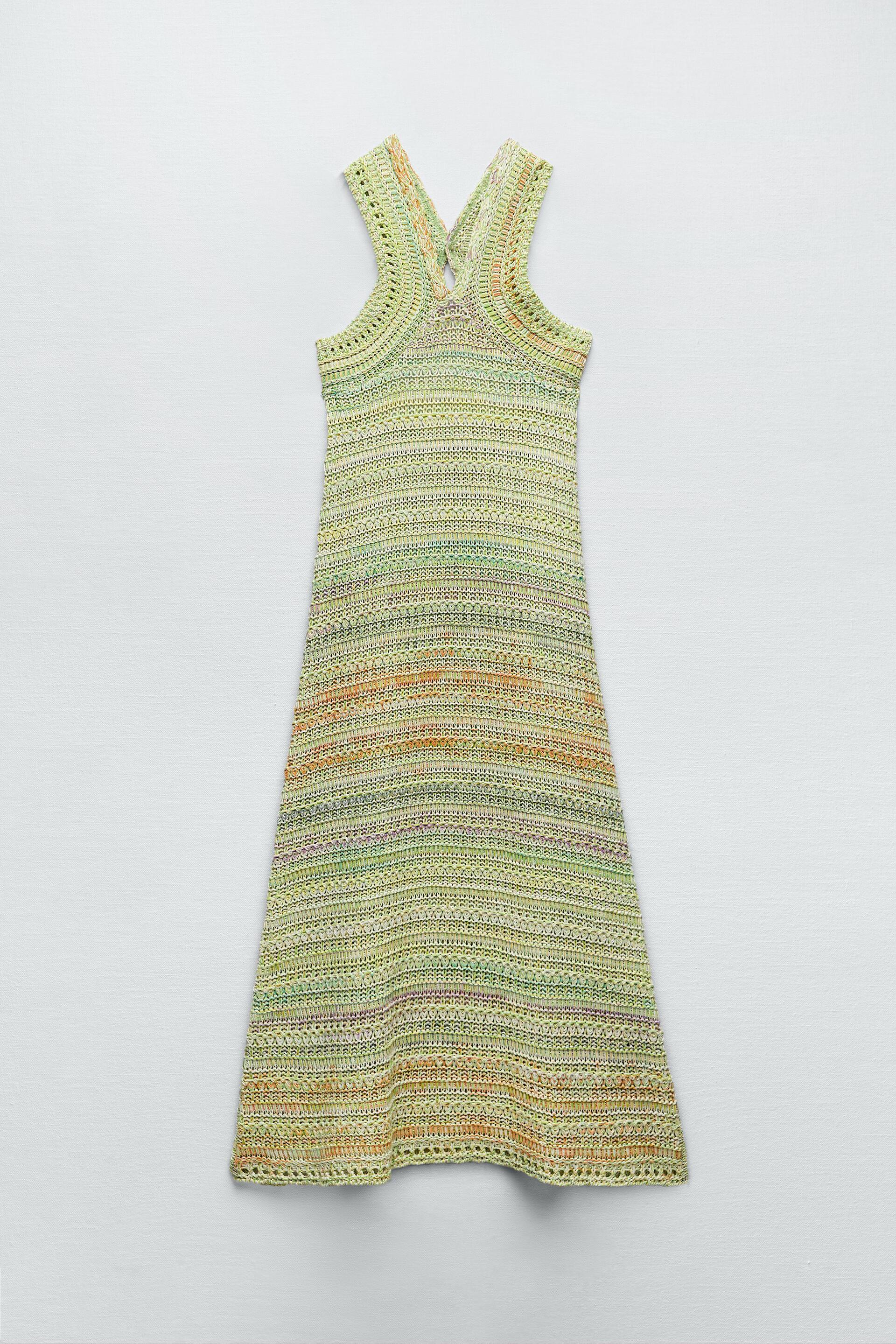 KNIT MIDI DRESS - Green marl | ZARA New 