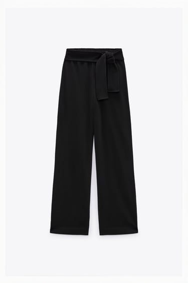 COTTON TROUSERS WITH TIES
