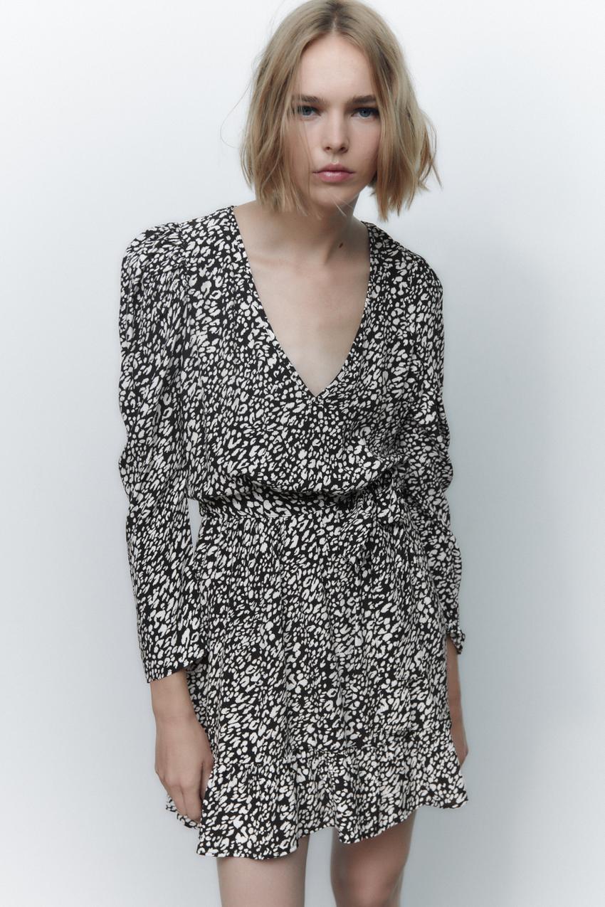 zara tiger print dress - Main Image