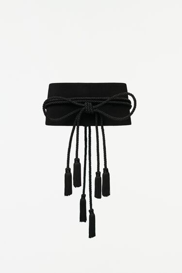 Image 0 of LEATHER SASH BELT - LIMITED EDITION from Zara