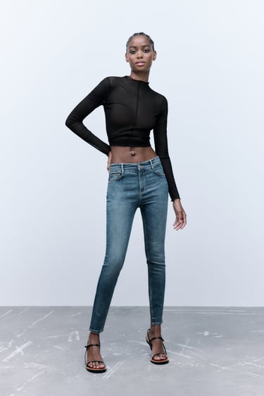 Image 0 of MID-RISE SCULPT TRF JEANS from Zara