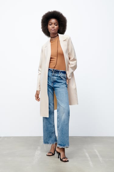 Image 0 of FAUX SUEDE COAT from Zara