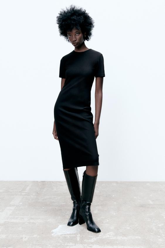 ミディ ワンピース ブラック Zara Japan 日本 ミディ ワンピース ブラック Zara Japan 日本