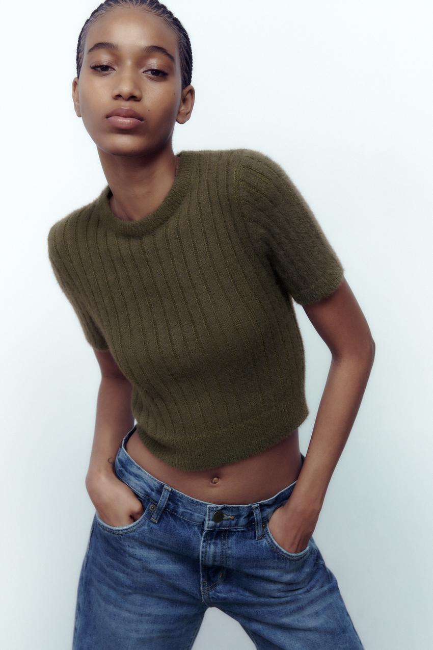 Fur top zara Clearance