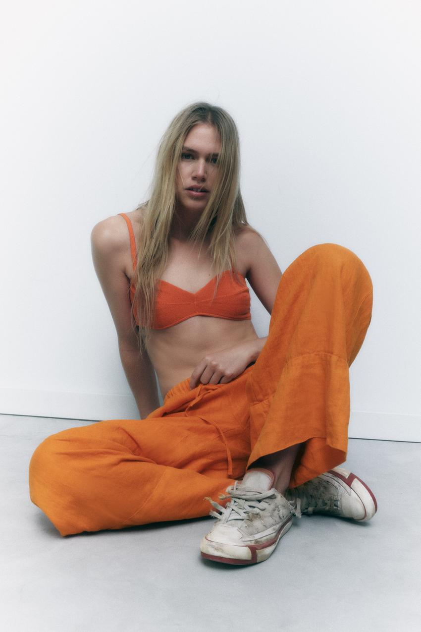 Zara orange bralette clearance