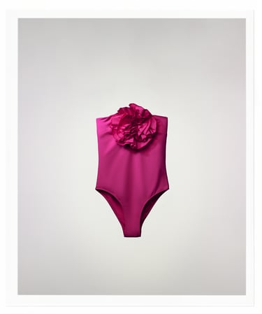 Image 0 of MAXI FLOWER SWIMSUIT from Zara