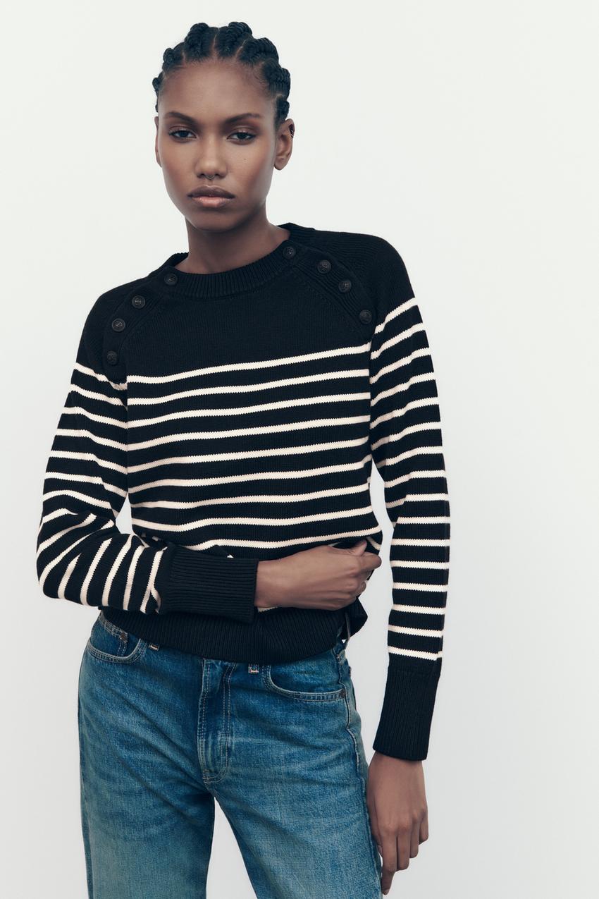 Striped zara jumper Clearance