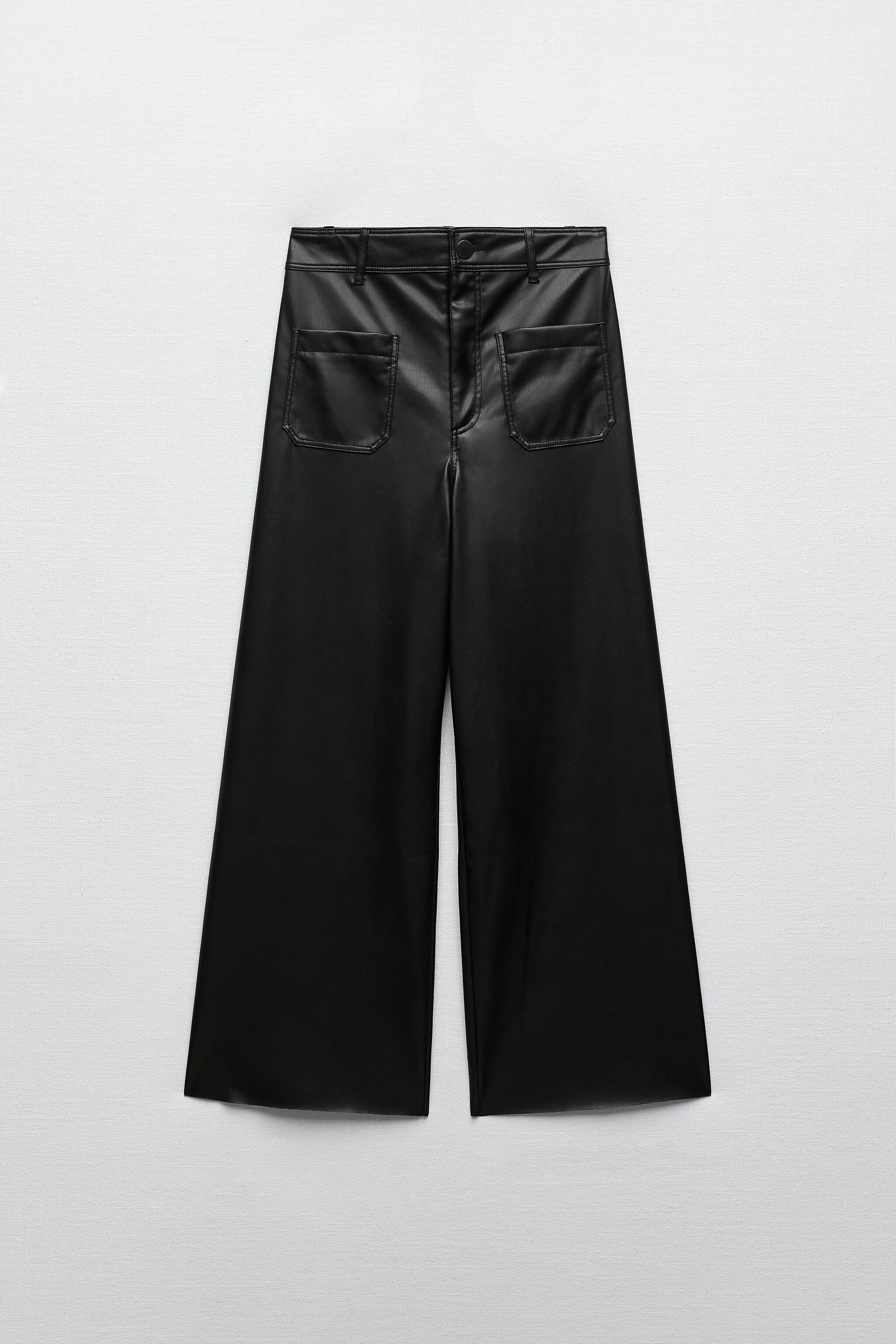 ZW THE MARINE STRAIGHT FAUX LEATHER PANTS