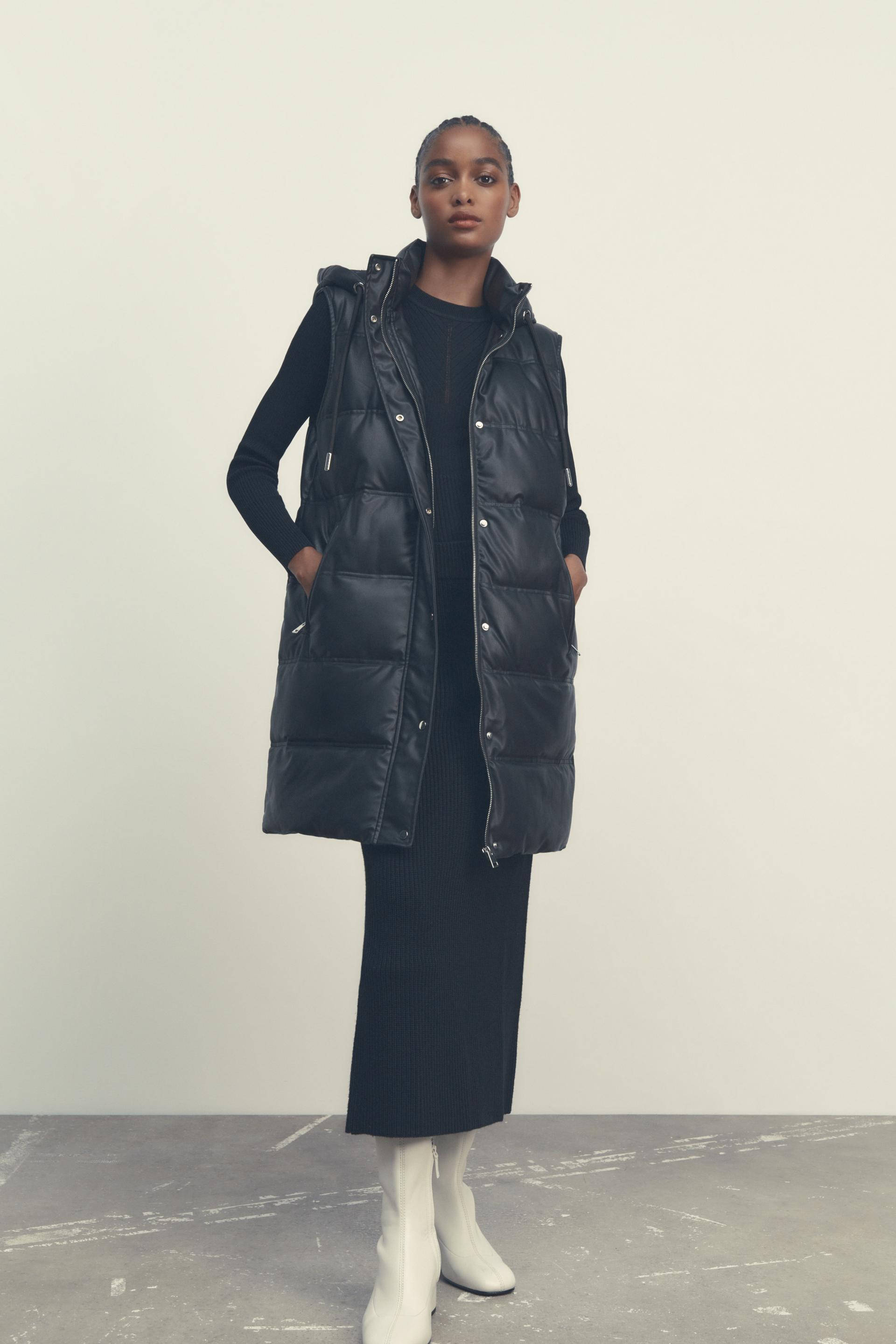 ZARA Puffer Vest Outfit