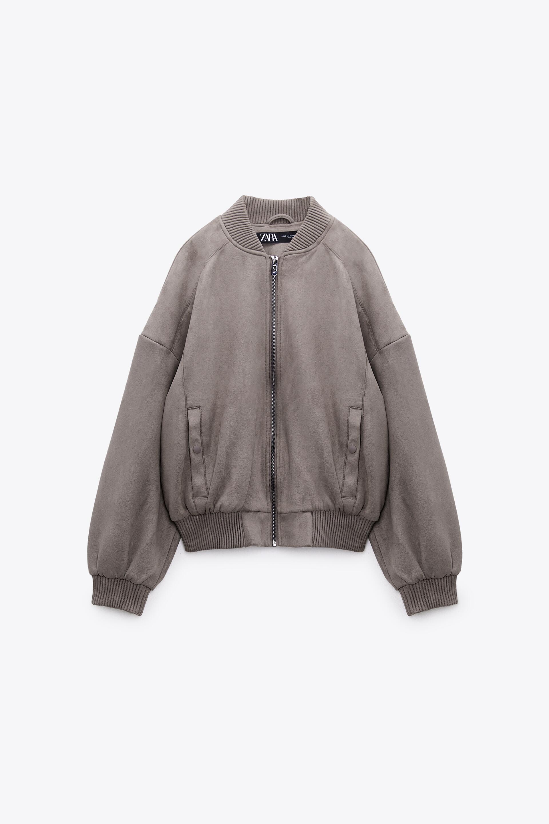 ZARA　ボンバージャケット　スエード風　新品未使用