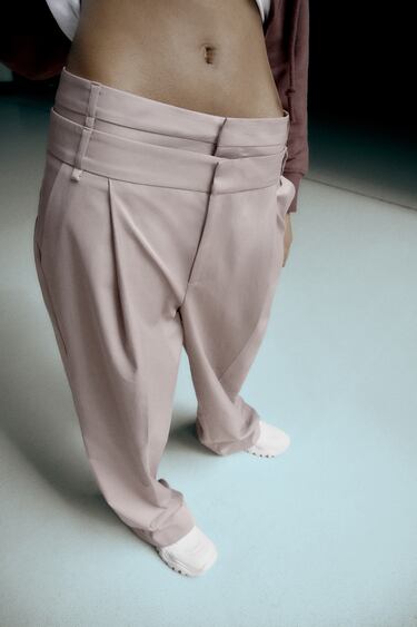 Image 0 of DOUBLE-WAIST TROUSERS from Zara