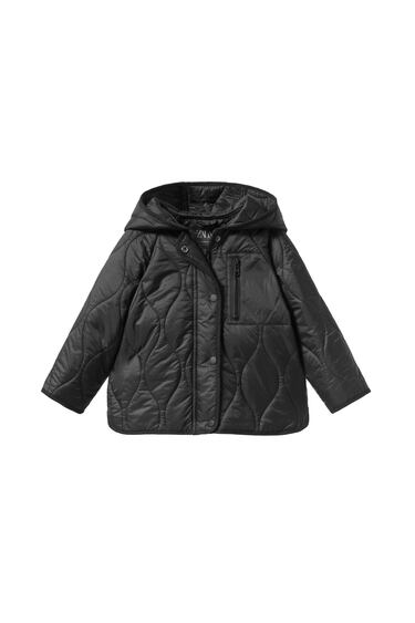 Image 0 of HOODED QUILTED JACKET from Zara