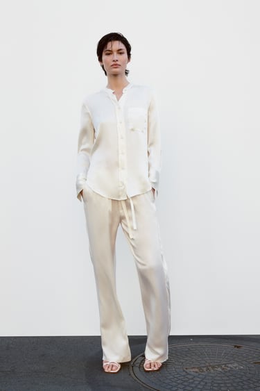 Image 0 of SILK BLOUSE - LIMITED EDITION from Zara