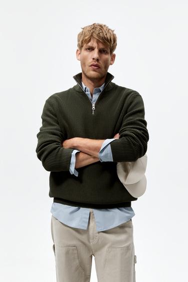 ハーフジップニット メンズ 最新コレクション Zara 日本 ハーフジップニット メンズ 最新コレクション Zara 日本