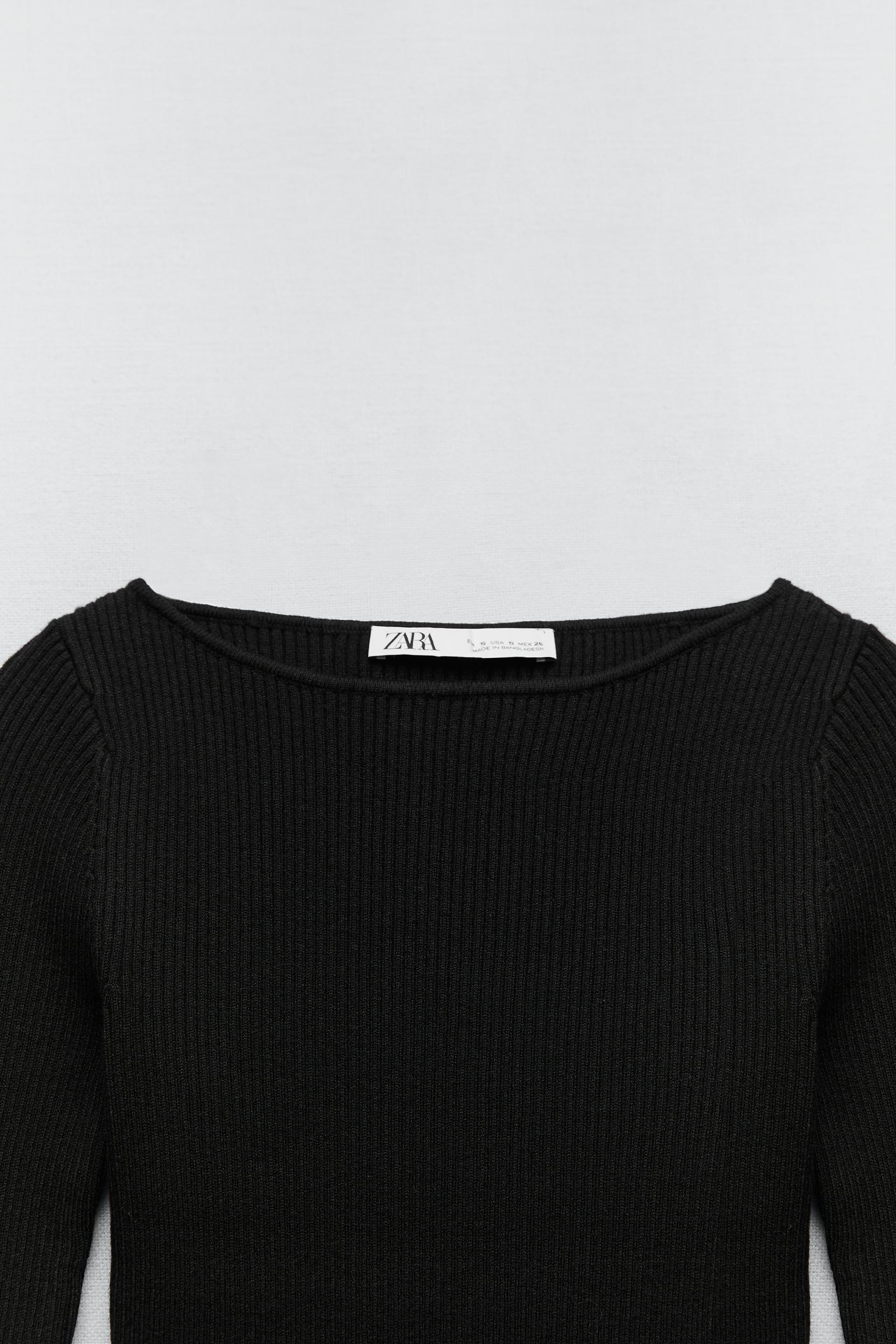 RIBBED KNIT SWEATER - Cream | ZARA 
