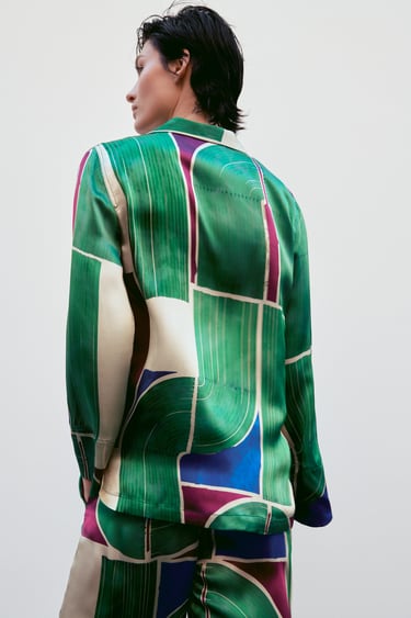 Image 0 of PRINTED SILK SHIRT - LIMITED EDITION from Zara