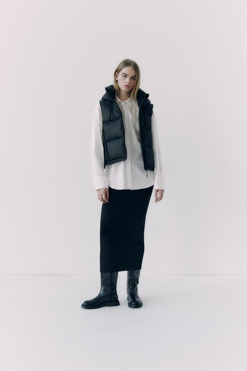 Long bodywarmer zara Clearance