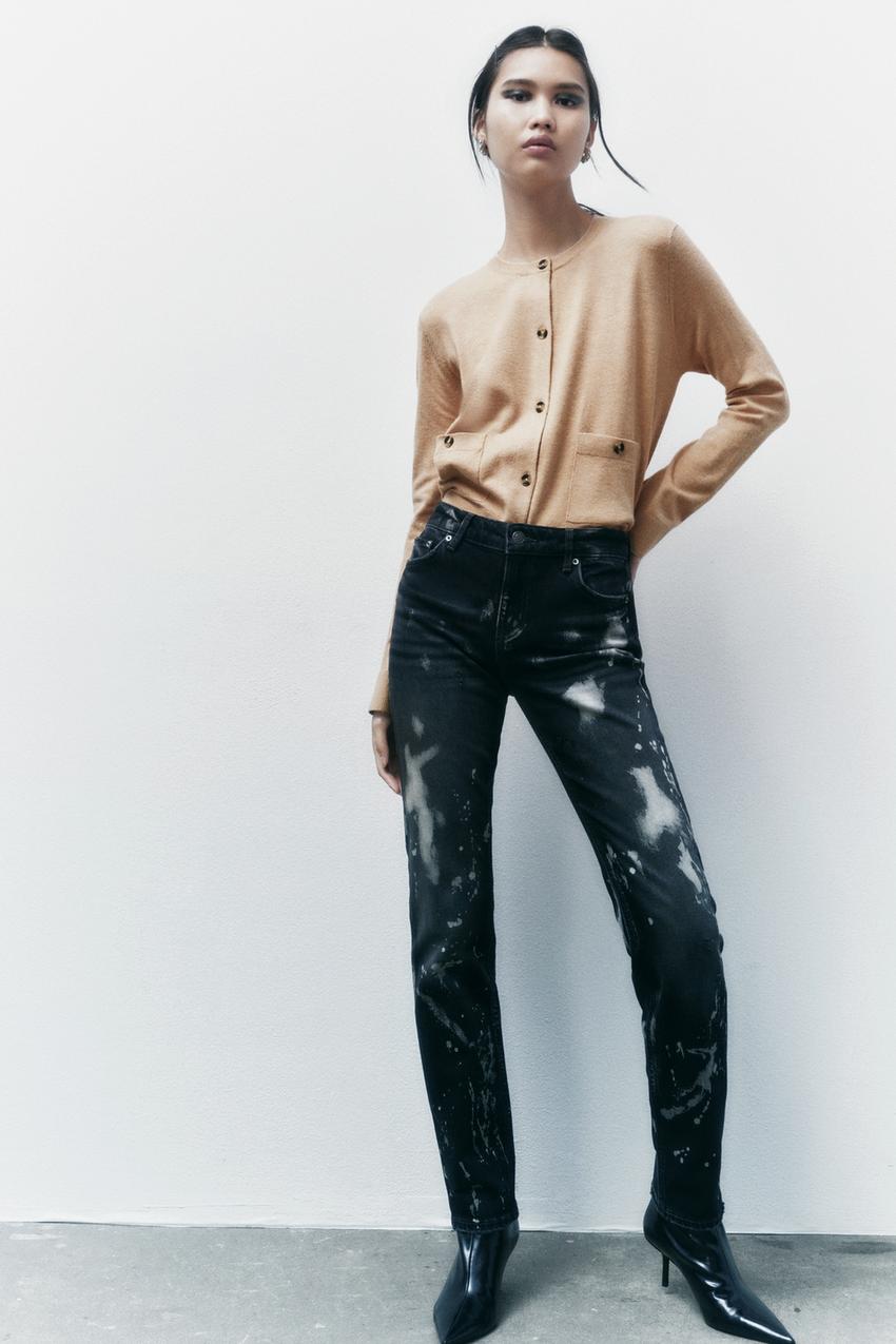 Zara knit cardigan with patch pockets Clearance